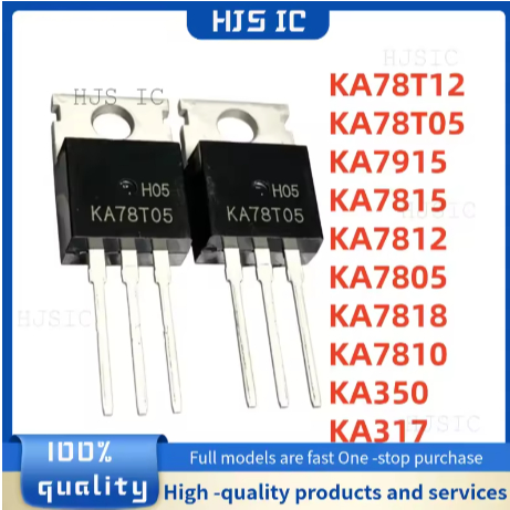 5 Chiếc Mới KA78T12 KA78T05 KA7915 KA7815 KA317 KA7812 KA7805 KA350 KA7818 KA7810 TO-220 MOS FET Chấ