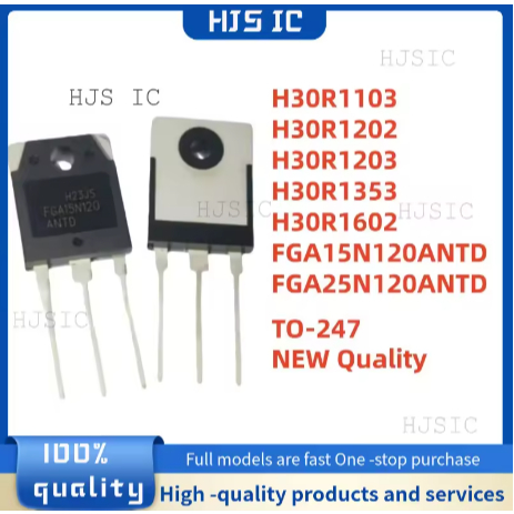 5 CHIẾC H30R1102 H30R1203 H30R1203 H30R1353 H30R1602 TO247 FGA15N120ANTD FGA25N120ANTD TO3P Nồi cảm 