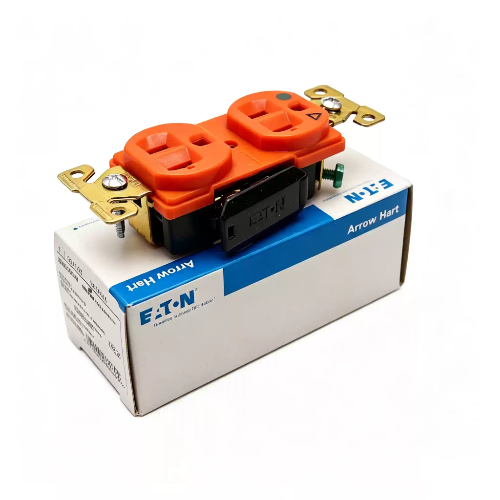 EATON EATON EATON 8300 Nhập Khẩu Mỹ Tiêu Chuẩn Ổ Cắm Lõi Có Vỏ Bảo Vệ 2 Ổ Cắm Tiêu Chuẩn Mỹ