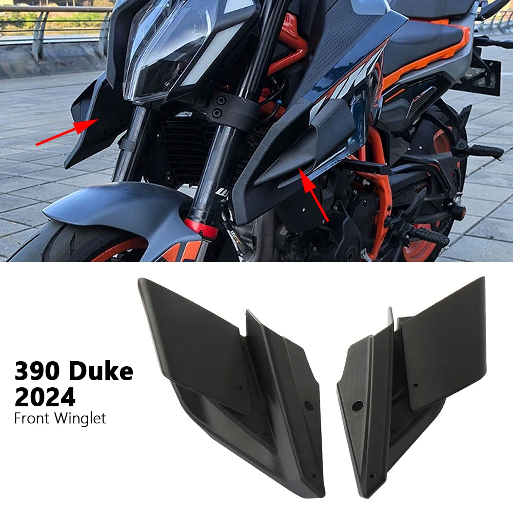CHO KTM 390 DUKE Phụ Kiện Xe Máy Fairing Winglets Bên Cánh Bảo Vệ Màu Đen Cho 390 Duke 390Duke 2024