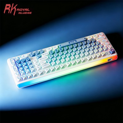 Bàn phím hộp đèn Royal Kludge RK R99 Halo RGB Dual 8K 8000Hz Tri-Mode Có dây Bluetooth 2.4G Bàn phím cơ 10000mAh không dây