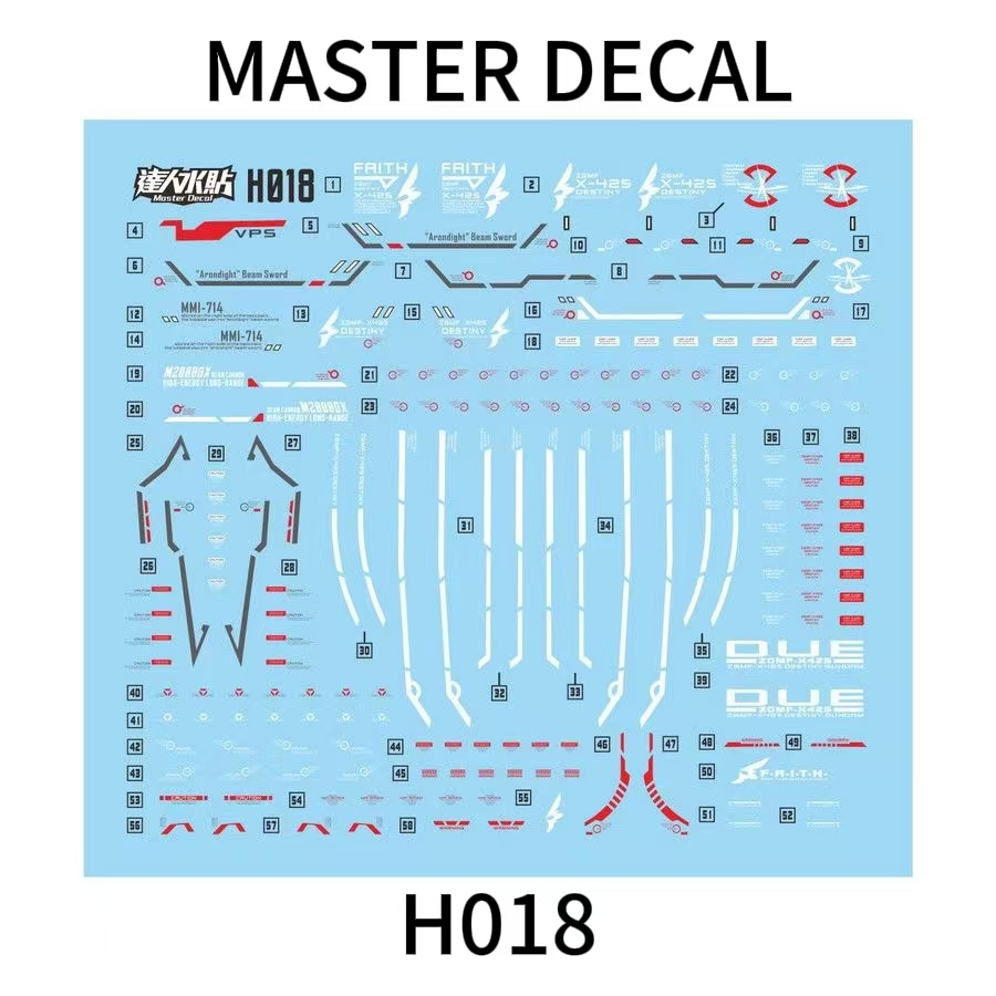 Dalin DL MASTER Decal HGCE H018 1 / 144 DESTINY DESTINY