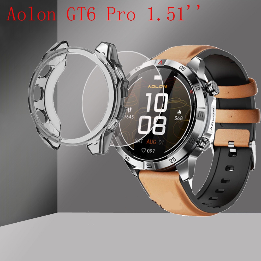 Ốp lưng Aolon GT6 Pro Vỏ silicon Phim bảo vệ mềm cho đồng hồ thông minh Aolon GT6 Pro Vỏ kính bảo vệ
