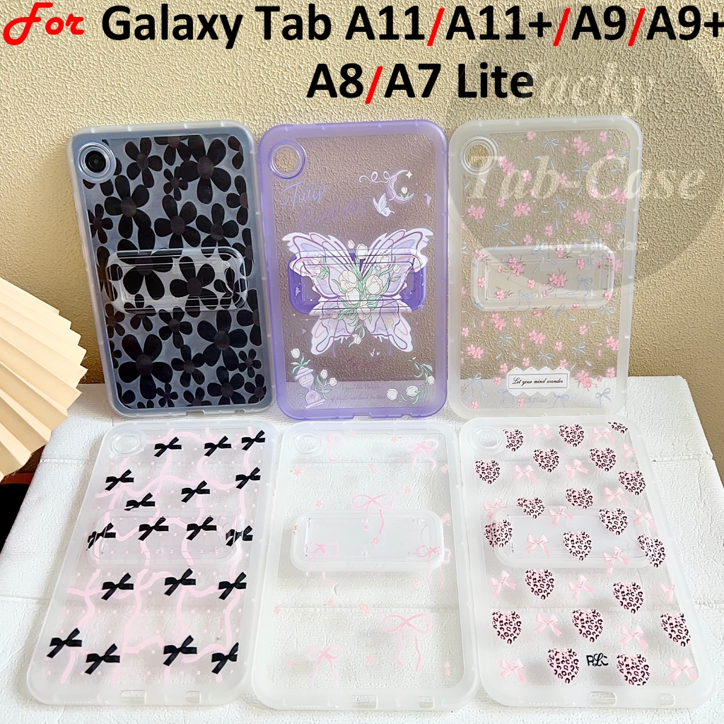 Dành Cho SAMSUNG Galaxy Tab A11 A11 + A9 A9 + Plus A8 A7 Lite Silicon Mềm Hoạt Hình Sơn Đứng SM-X236