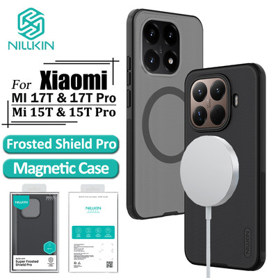 Nillkin Từ Tính Dành Cho Xiaomi 17T Pro 15T Pro 15T Ốp lưng Frosted Shield Pro Chống Sốc Ốp Lưng