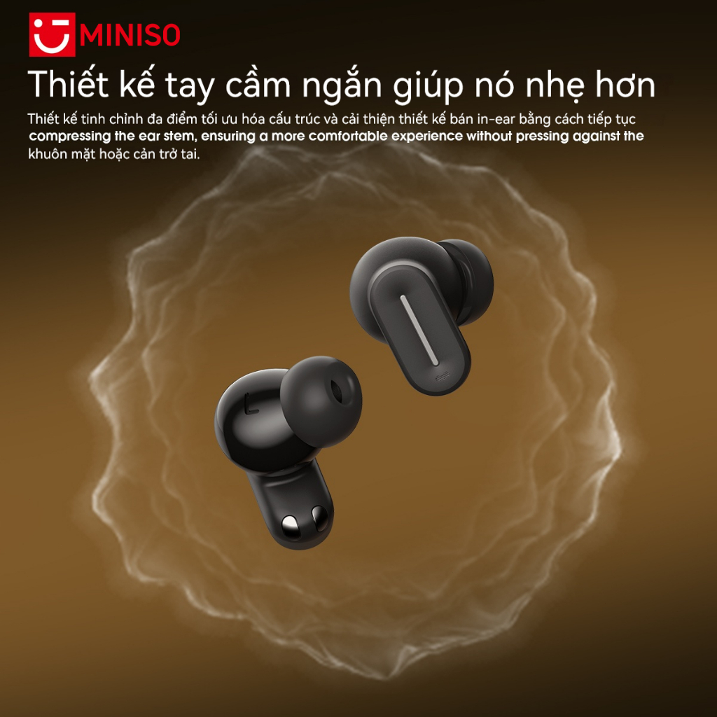 MINISO MS132 Tai nghe không dây nhét tai Bluetooth 6.0 Tai nghe Bluetooth Tai nghe chống ồn Màn hình LED đa năng Chất lượng âm thanh Hi-Fi Tương thích với iOS / Android / PC | BigBuy360 - bigbuy360.vn