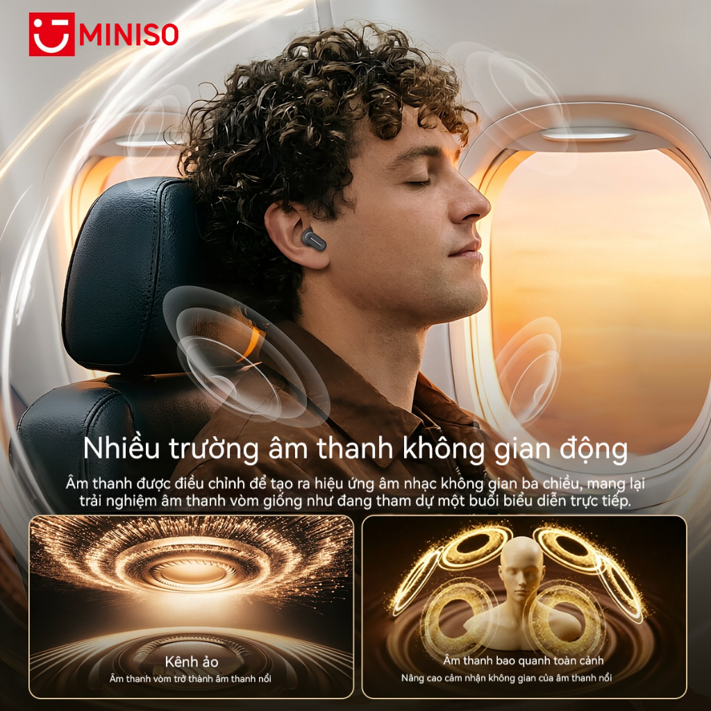 MINISO MS132 Tai nghe không dây nhét tai Bluetooth 6.0 Tai nghe Bluetooth Tai nghe chống ồn Màn hình LED đa năng Chất lượng âm thanh Hi-Fi Tương thích với iOS / Android / PC | BigBuy360 - bigbuy360.vn