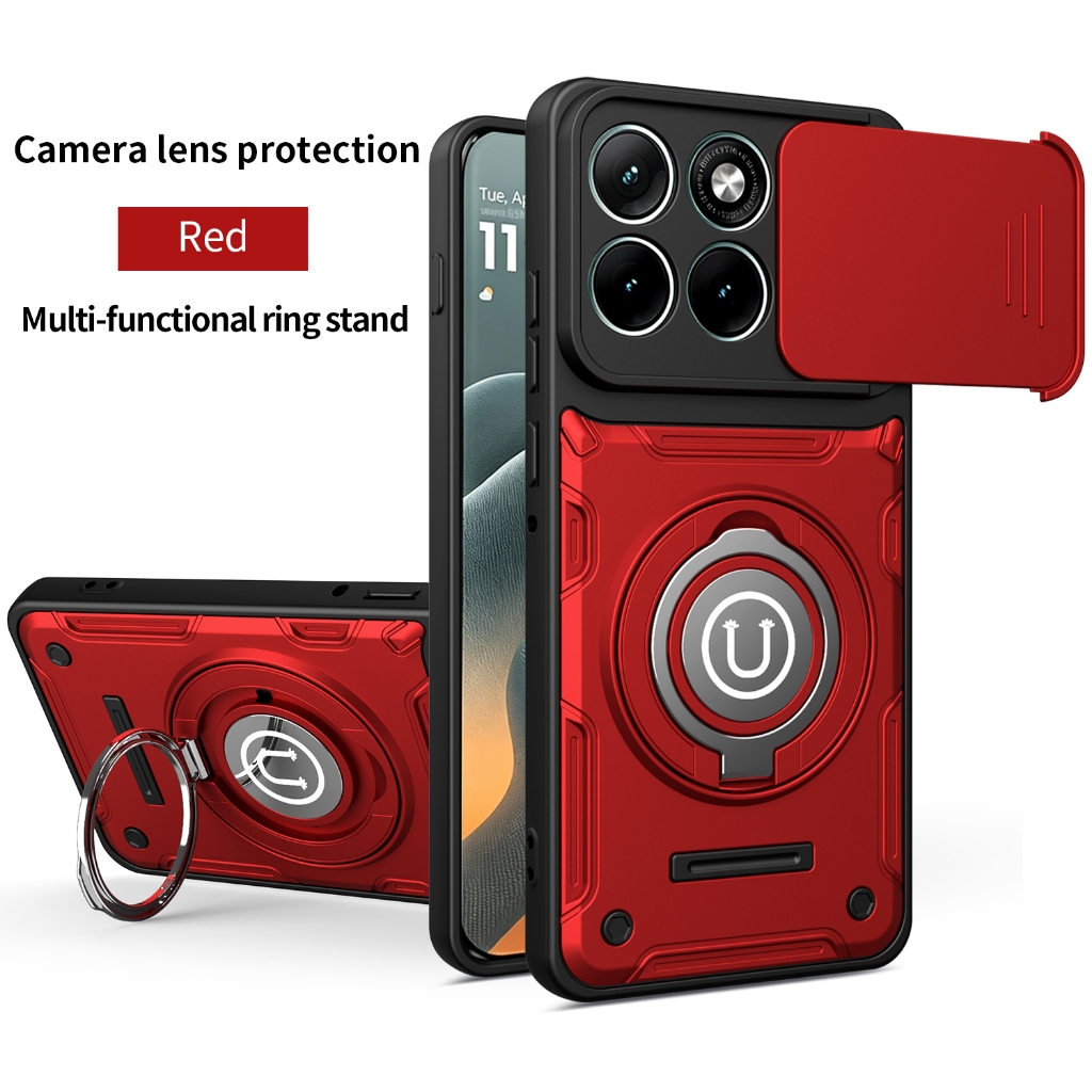 Sunyi Cho Motorola Edge 70 60 50 Fusion Pro Vỏ Ống Kính Trượt Không Khí 360° Giá đỡ xoay Giá đỡ xe t