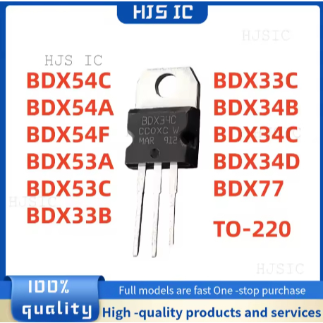5 CÁI 100% MỚI chất lượng cao BDX54C BDX54A BDX54F BDX53A BDX53C BDX33B BDX33C BDX34B BDX34C BDX34D 