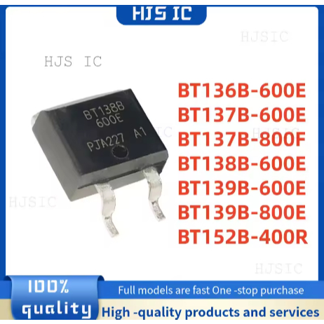5 CÁI BT136B-600E BT137B-600E BT137B-800F BT138B-600E BT139B-600E BT139B-800E BT152B-400R TO-263 BT1
