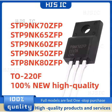 5 CHIẾC STP9NK70ZFP STP9NK65ZFP STP9NK60ZFP STP9NK50ZFP STP8NK80ZFP TO-220F P9NK70ZFP P9NK65ZFP P9NK
