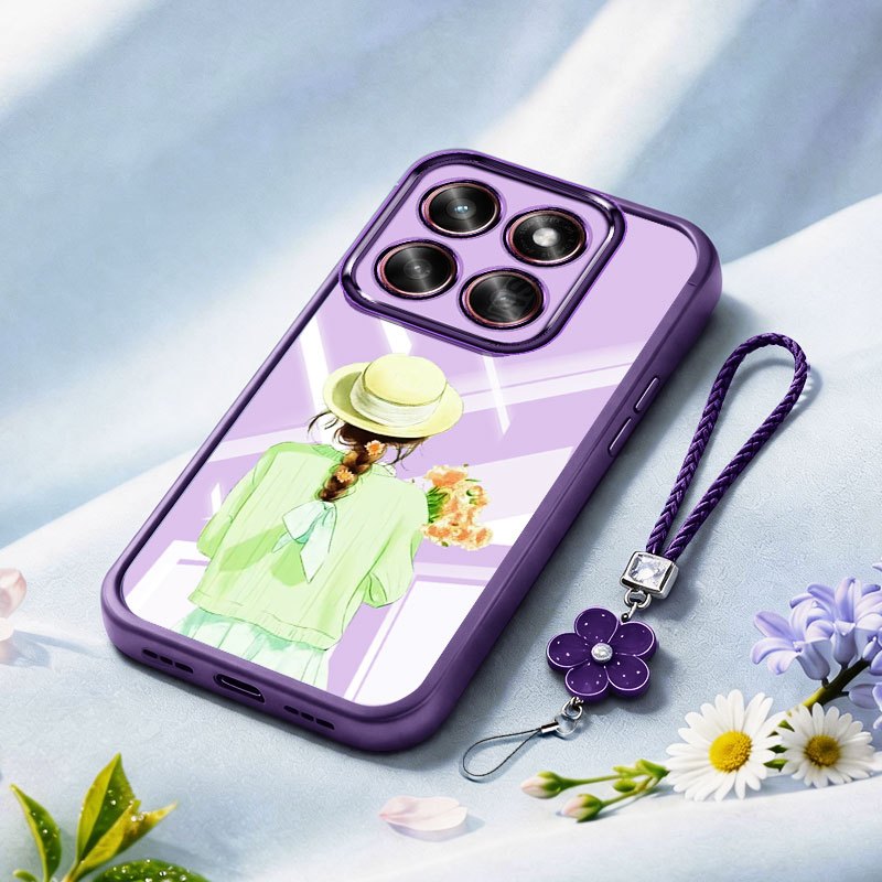 VRQR Dành Cho Motorola Moto G06 Power G56 G86 G67 G76 Cô Gái Trẻ Trong Suốt Silicon Chống Rơi Vỏ Điệ