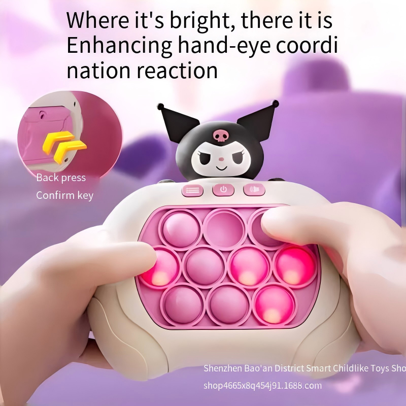 PPT Trẻ Em Báo Chí Âm Nhạc Nhanh Đẩy Đồ Chơi Giải Nén Máy Chơi Game Whack-a-Mole 6 Nam 5 Cô Gái 8-12