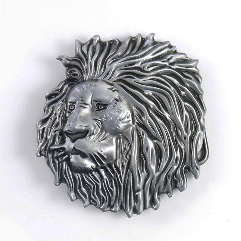 Lion Head Belt Buckle King of Beasts Vintage Western Belt Phụ kiện