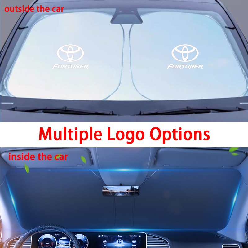 Toyota Fortuner xe mô hình mới tấm che nắng kính chắn gió chống nắng và vỏ cách nhiệt rèm che nắng n
