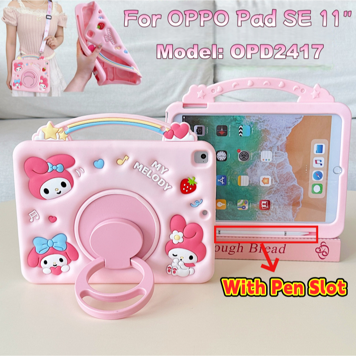 Ốp điện thoại máy tính bảng hoạt hình Rainbow Melody cho OPPO Pad SE 2025 11 "(Model: OPD2417, OPD24