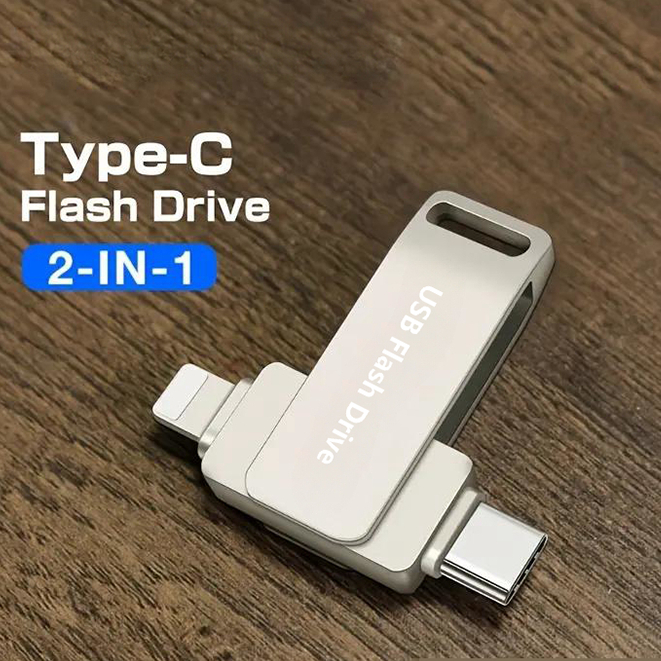 Ổ đĩa Flash OTG dung lượng cao (512GB / 1TB / 2TB) – Thẻ nhớ di động an toàn cho PC, Mobile, Tablet 