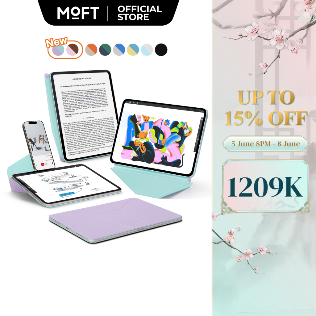 MOFT Dynamic Folio cho iPad Air 11 '' M2 / M3 & Pro 13 '' M4 & iPad mini 7 (2025)