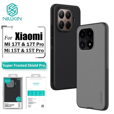 Ốp Nillkin Cho Xiaomi 17T Pro 15T Pro 17T 15T 14T Pro Ốp Điện Thoại Siêu Mờ Lá Chắn Pro Chống Vân Tay Chống Sốc Ốp Lưng