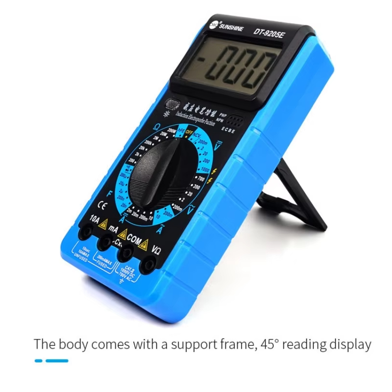 Sunshine DT-9205E Màn hình LCD có độ chính xác cao Dụng cụ đa chức năng Đồng hồ đo công suất Công cụ