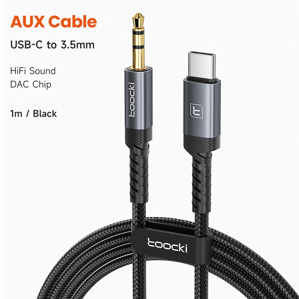 USB C / lOS sang giắc cắm 3,5mm Bộ chuyển đổi tai nghe Cáp âm thanh Aux Nam sang Nam Dây nối dài âm 