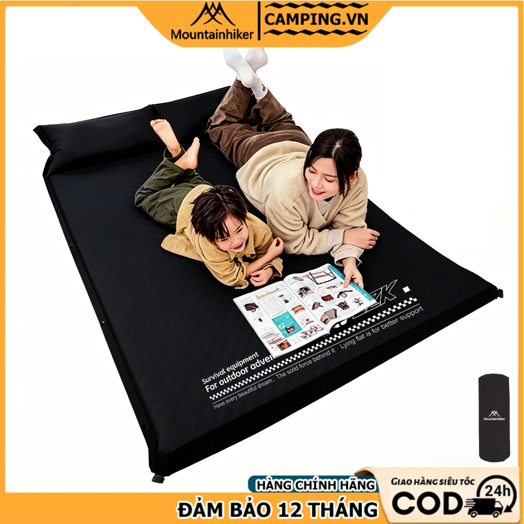 nệm hơi Dã Ngoạ gấp gọn,mountainhiker,nệm cắm trại,nệm hơi 1-2 người-SZK467