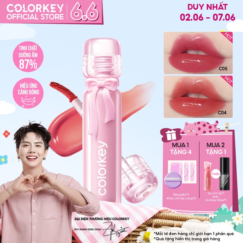 [PHIÊN BẢN GIỚI HẠN] Son Môi Lip Lacquer Colorkey Dưỡng Môi Mềm Mịn Căng Bóng 3ml | BigBuy360 - bigbuy360.vn
