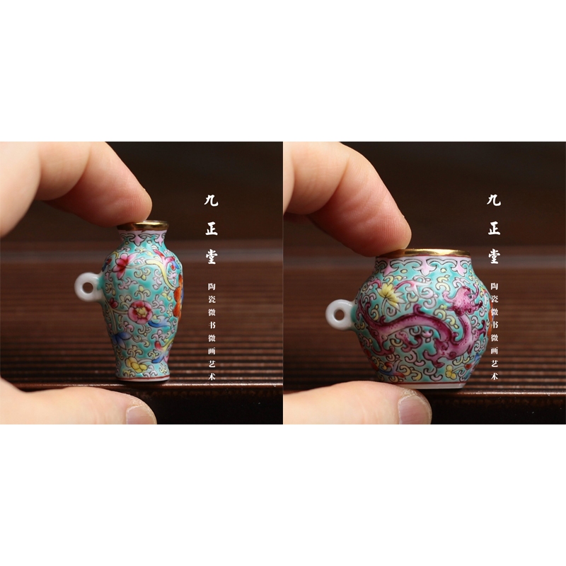 Bộ 1（2）Cóng - Cóng Khuyên - Cóng chim vẽ tay - Cửu Chính Đường - rồng