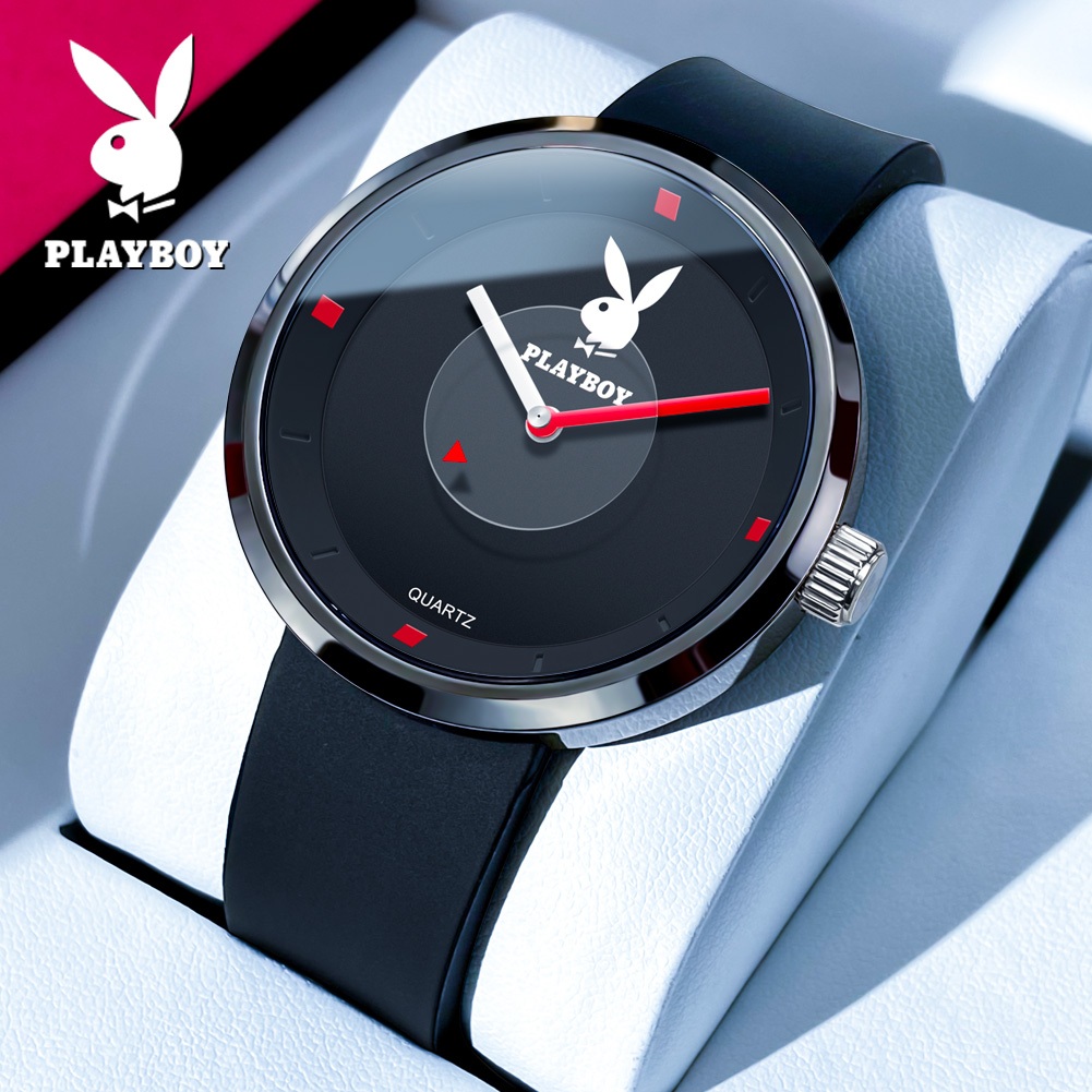 Đồng hồ thể thao PLAYBOY dành cho nam dây đeo silicon nguyên bản chống thấm nước đồng hồ đeo tay thạ