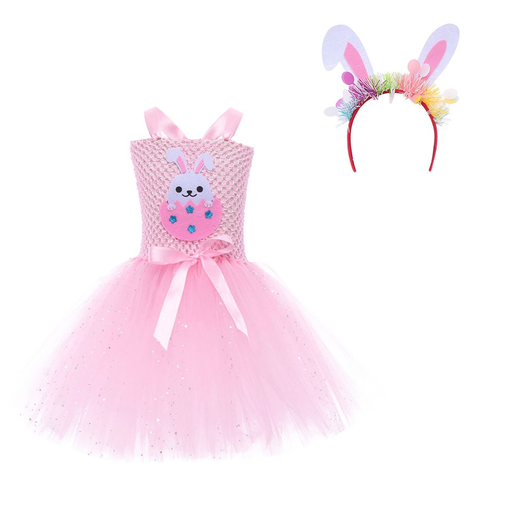 Hồng Phục Sinh Thỏ Tutu Váy Bộ Trang Phục Thỏ Cosplay Đầm Với Nhiều Màu Sắc Tai Thỏ Đầu Cho Tiệc Sin