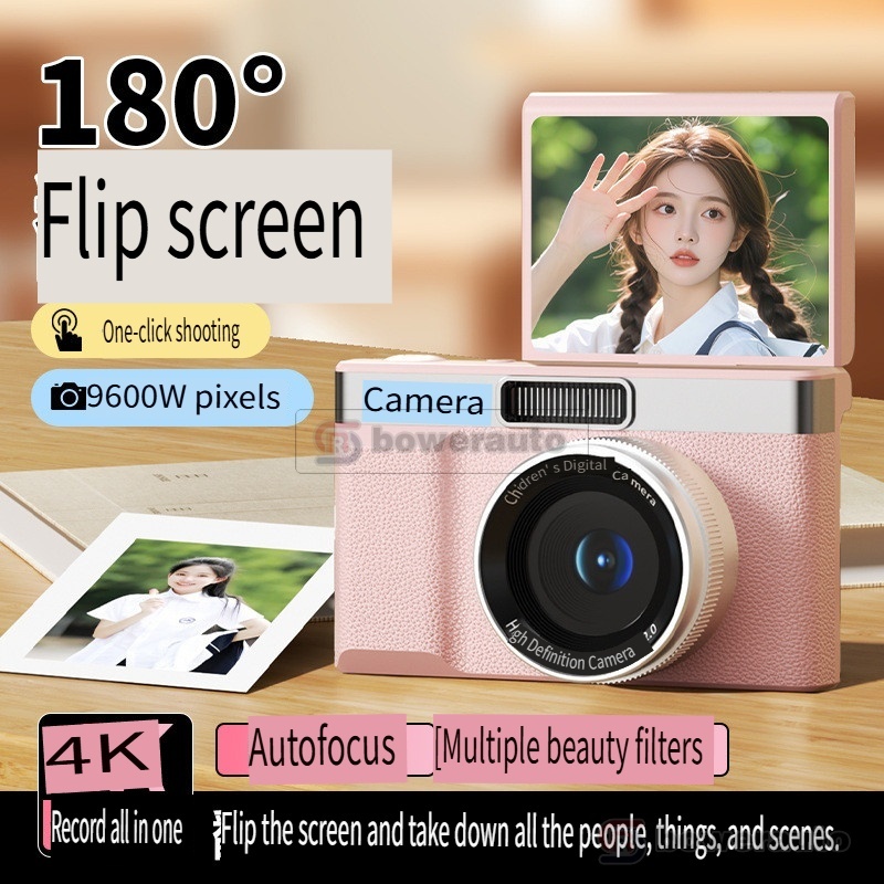 Máy ảnh CCD màn hình lật 8MP chụp lấy liền phong cách cổ điển dành cho học sinh Z06