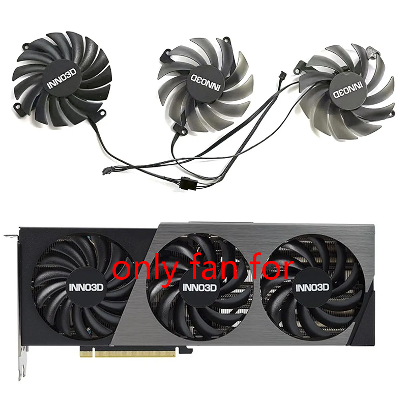 Quạt GPU 3PIN CF-12910S CF-12915S cho INNO3D GeForce RTX4070 4070ti X3 OC Quạt thay thế Card đồ họa