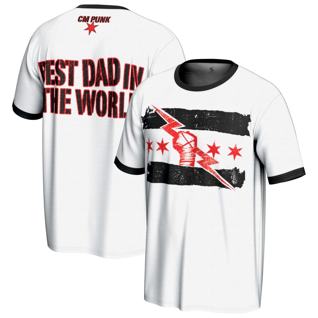 Áo thun nam trắng CM Punk mới