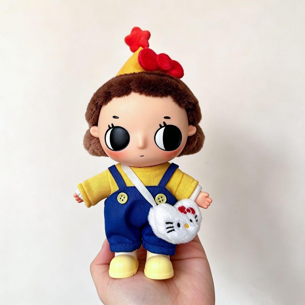 Quần Áo Nyota; Dành Cho 15cm Nyota Little Moments Series Blind Box Doll - KT Cat Mặt Dây Chuyền Quần