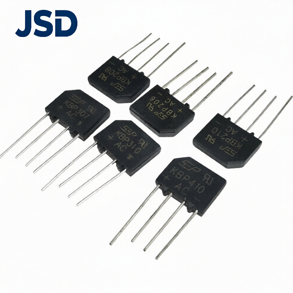 Diode cầu chỉnh lưu 4 chân KBP206, KBP208, KBP210, KBP307, KBP310, KBP410 20 chiếc