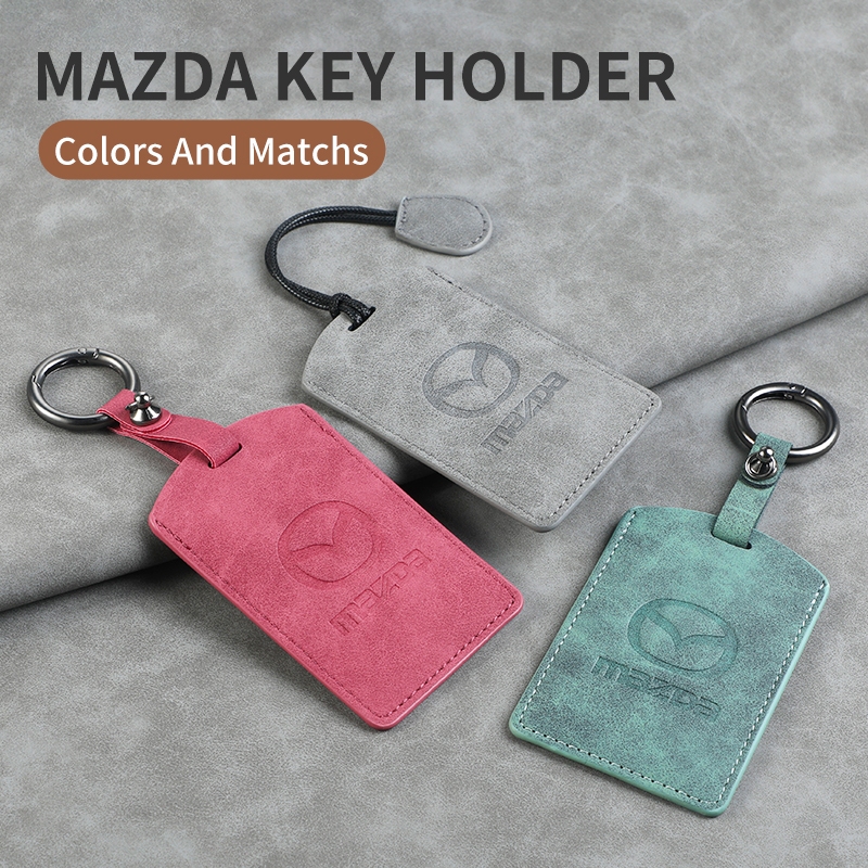 Da pu Cao Cấp Chìa Khóa Ô Tô Dành Cho Xe Mazda 6 3 Axela EZ-6 CX-50 Atenza CX-4 nfc Loại Thẻ Chống S