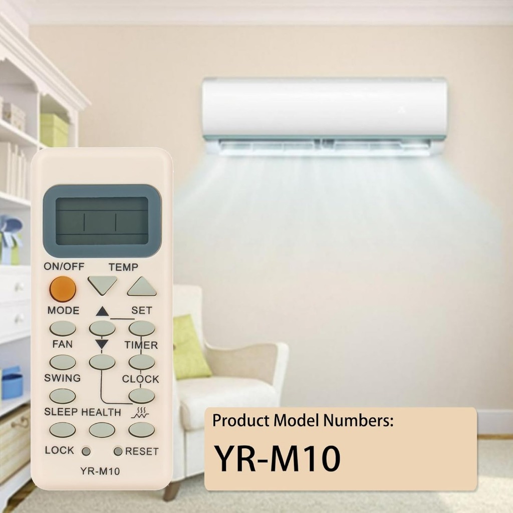 Điều khiển từ xa thay thế YR-M10 Tương thích với điều hòa Haier AC YR-M05 YL-M05 YR-M07 YR-M09
