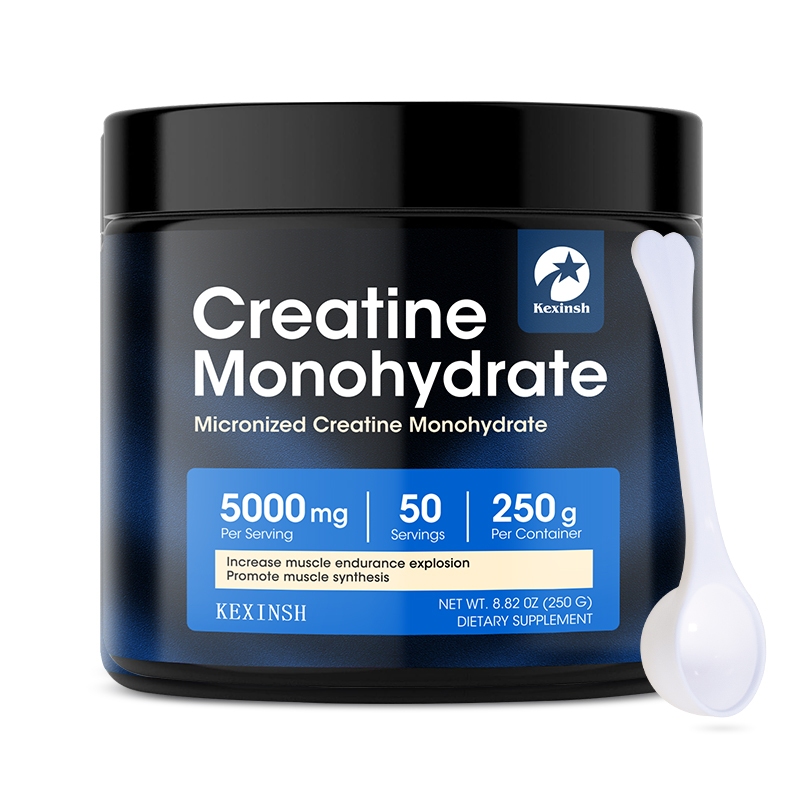 Kexinsh Creatine Monohydrate Shaker Bình tập thể dục Bình nước Protein BPA Free BlenderBall (500ML)