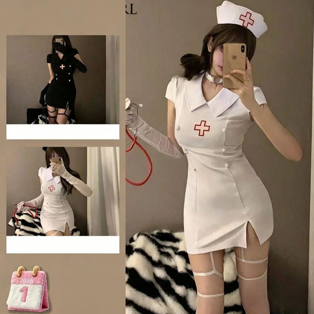 Pure Desire Cosplay Doctor Suit Halloween Nurse Uniform Tight Uniform H5at