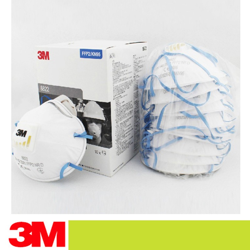 Mặt nạ chống bụi 3M 8822 KN95 Mặt nạ phòng độc hạt chống PM2.5