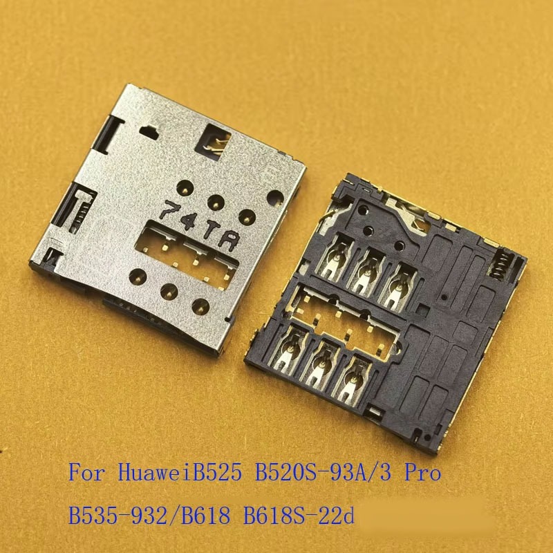 10-50 Chiếc Đầu Đọc Thẻ Sim Giá Đỡ Đầu Nối Cắm Cho Huawei Router Wifi B535-932 B618S-22D B618 B525 B