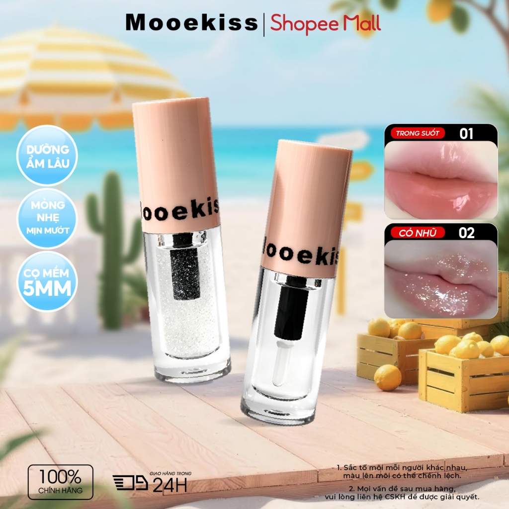 Son bóng tint Mooekiss dưỡng môi Mooekiss Reflective Mirror Highlighter, nhiều màu | BigBuy360 - bigbuy360.vn