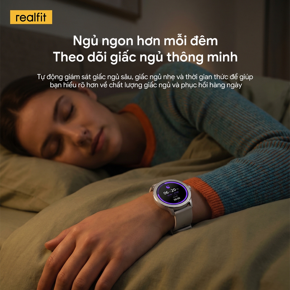 [MỚI] Đồng hồ thông minh ĐỒNG HỒ REALFIT | Theo dõi sức khỏe | Gọi Bluetooth | Màn hình AMOLED 1,43 " | Tuổi thọ pin lên đến 14 ngày | BigBuy360 - bigbuy360.vn