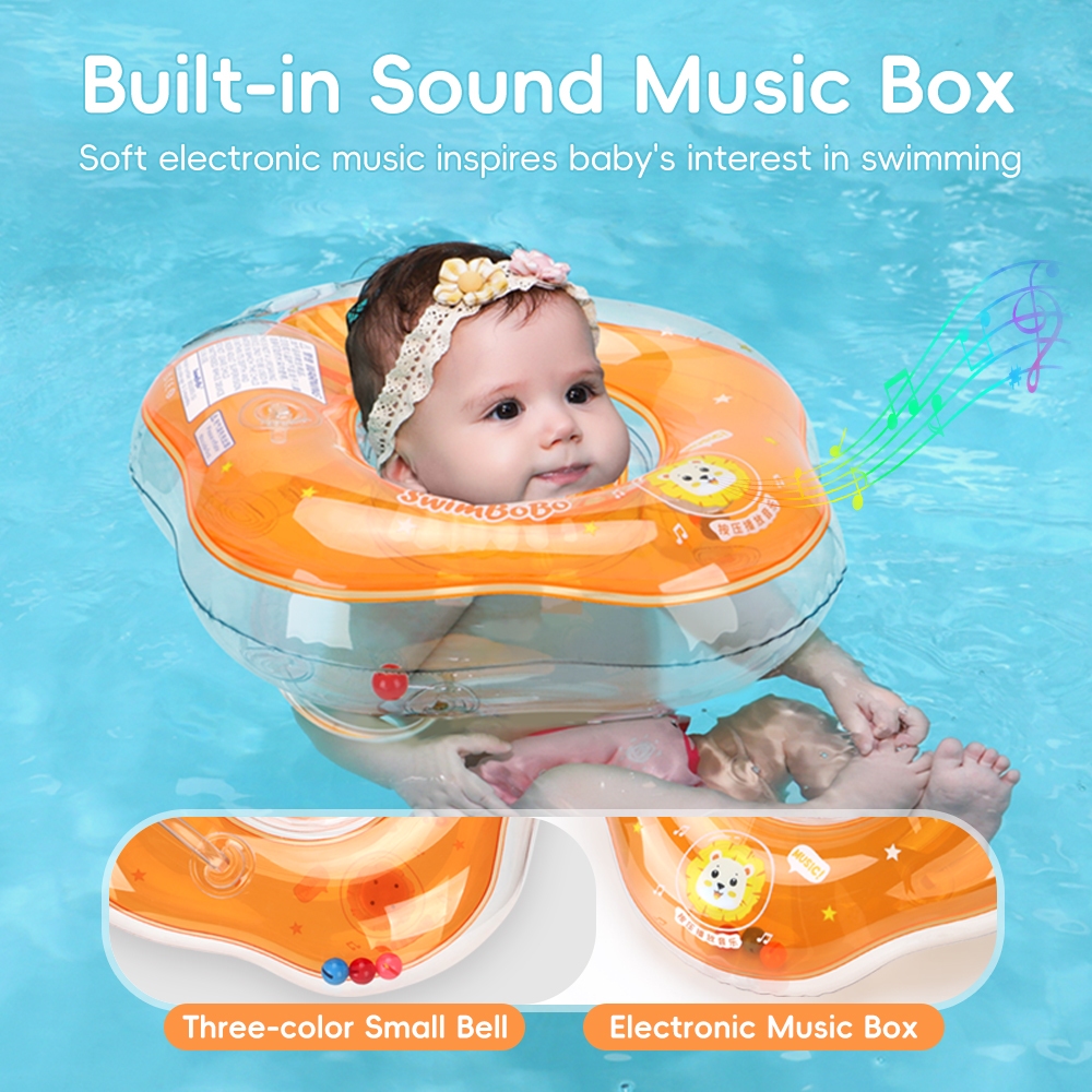 Phao Bơi Cổ Swimbobo 2 Lớp Hơi, Chống Lật, An Toàn Cho Bé Mới Tập Bơi