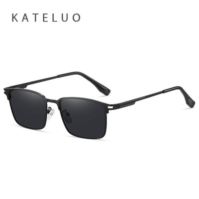 KATLUO Mới HD Kính Mát Phân Cực Thời Trang Khung Vuông Lái Xe Thông Thường Chống Tia UV400 Kính Chống Nắng Cho Nam GS9516