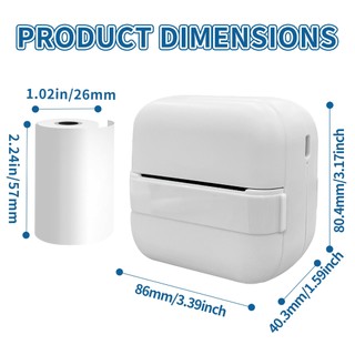 ✨Giá Thấp Nhất✨ Máy In Nhiệt Mini Không Dây Bluetooth Android IOS
