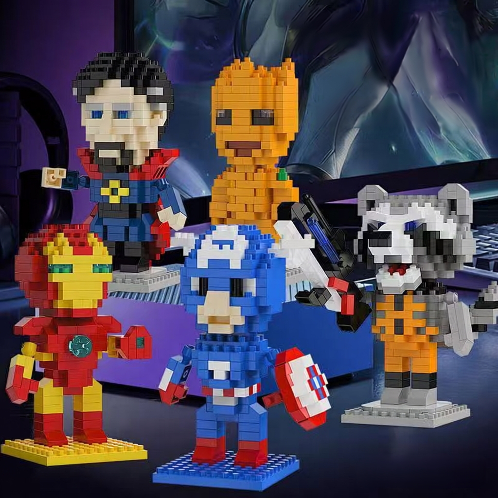 Avengers Steel Spider-Man Puzzle Assembled Building Block Toys Decoration Boy Gift TEqC