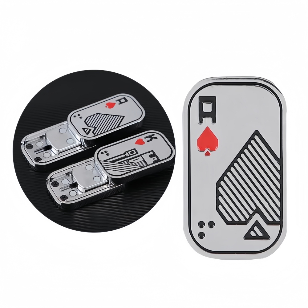 Poker K Metal EDC Slider Từ Fidget Đồ Chơi Giảm Căng Thẳng Fidget Spinner