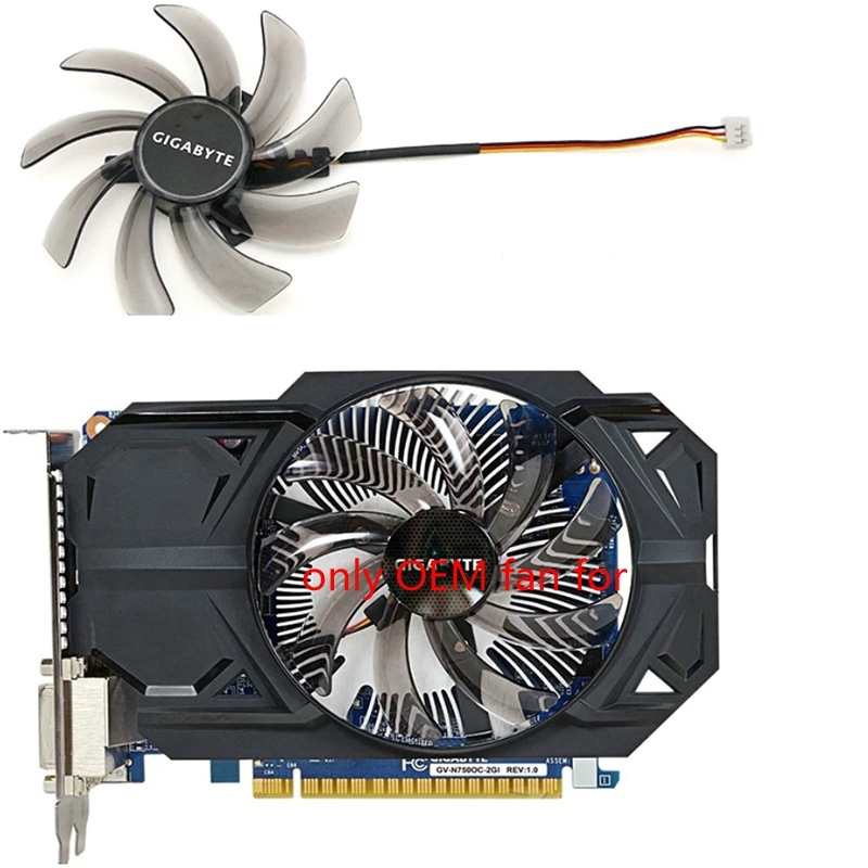 95MM DC 12V 0.25A 3 PIN T129215SM PLD10010S12H GTX 750 750TI GPU Cooler cho quạt làm mát đồ họa Giga