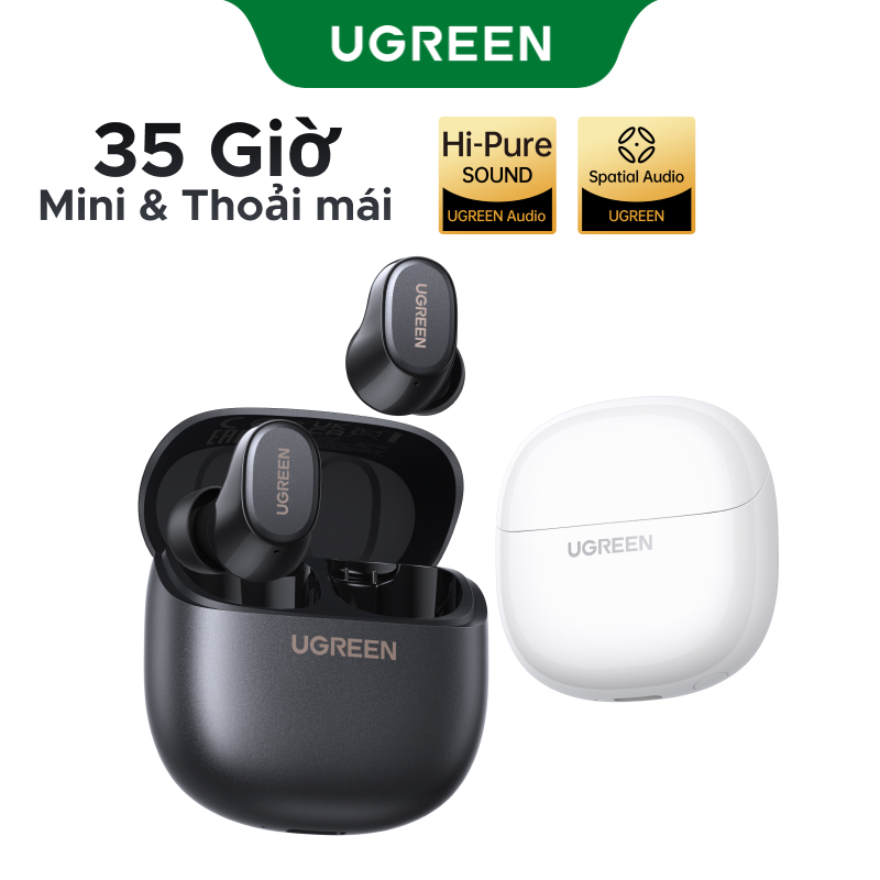 Tai nghe UGREEN Dots Bluetooth 6.0TWS Hỗ trợ 4 Mic Bộ mã âm thanh AAC / SBC Âm thanh âm thanh Hi-Pure Âm thanh không gian Âm thanh có độ trễ thấp Điều khiển ứng dụng Tai nghe không dây | BigBuy360 - bigbuy360.vn